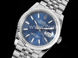 로렉스 데이저스트 41mm 블루 다이얼 | DateJust 41 126334 VVSF 1:1 Best Edition 904L Steel Blue Dial on SS Jubilee Bracelet VR3235