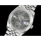 로렉스 데이저스트 41mm 그레이 다이얼 | Datejust 41 SS 904L Steel Clean 1_1 Best Edition Gray Dial Green Roman on SS Bracelet VR3235