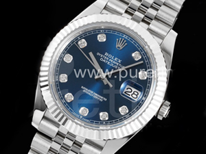 로렉스 데이저스트 41mm 블루 다이아몬드 다이얼 | New DateJust 41 126334 ARF 1_1 Best Edition 904L Steel Blue Diamonds Dial on Jubilee Bracelet A2824