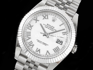 로렉스 데이저스트 41mm 화이트 다이얼 | New DateJust 41 126334 ARF 1_1 Best Edition 904L Steel White Roman Dial on Jubilee Bracelet A2824