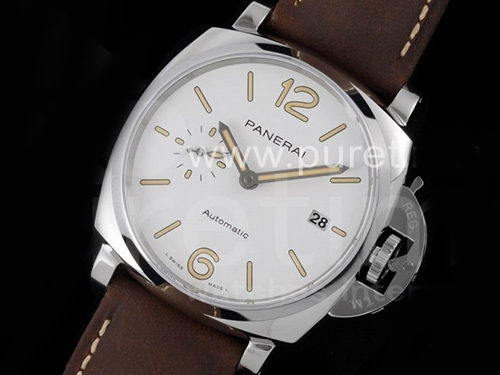 파네라이 팸 1046 루미너 화이트 다이얼 | PAM1046 Luminor Due VSF Best Edition White Dial on Brown Asso Strap AXXXIV