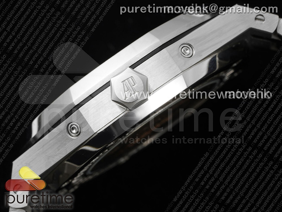 오데마피게 로얄오크 41mm 컴플리케이션 데이데이트 문페이즈 블루 다이얼 | Royal Oak 41mm Complicated 26574 SS APSF 1:1 Best Edition Blue Dial on SS Bracelet A5134 (CHS) 상세이미지 11