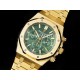 오데마피게 로얄오크 크로노 옐로우골드 데이데이트 그린 다이얼 | Royal Oak Chrono 26331BA YG OMF 1:1 Best Edition Green Dial on YG Bracelet A7750