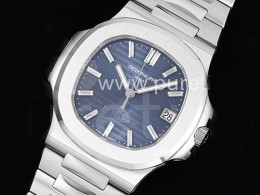 파텍필립 노틸러스 5711 블루 다이얼 | Nautilus 5711 40th Anniversary PPF 1:1 Best Edition Blue Textured Dial on SS Bracelet 324CS V4