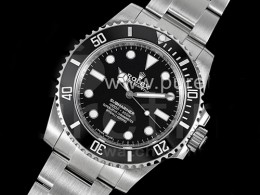 로렉스 서브마리너 논데이트 블랙 세라믹 블랙 다이얼 | Submariner 114060 No Date Black Ceramic 904L Steel VSF 1:1 Best Edition VS3130