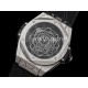 휴블럿 빅뱅 유니코 쌍블러우 티타늄  블랙 스켈레톤 다이얼 | Big Bang Unico Sang Bleu Titanium HBF Skeleton Dial on Black Gummy Strap HUB1213