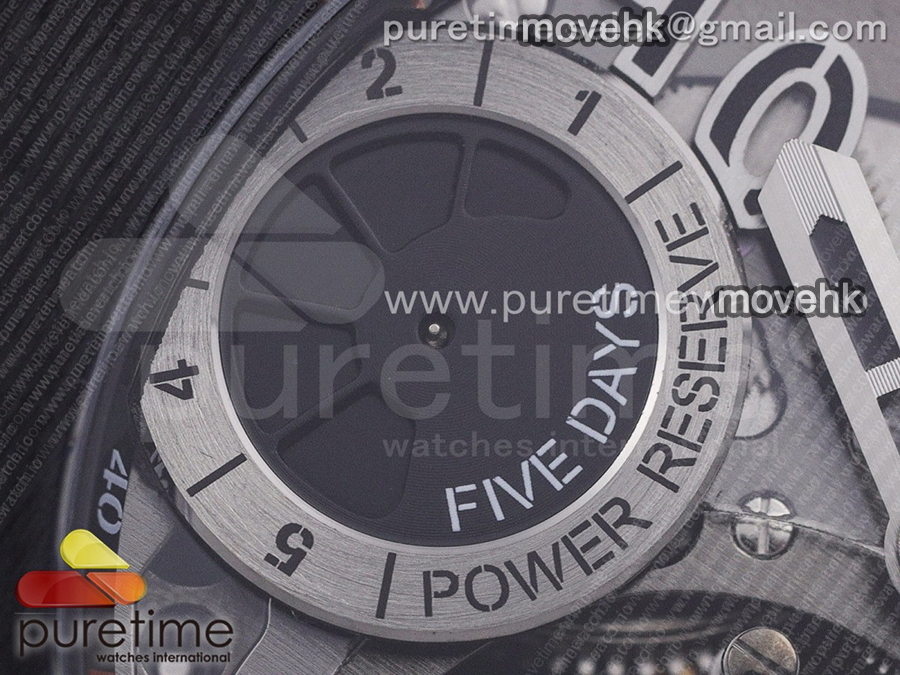 휴블럿 빅뱅 투어빌론 킹 45mm PVD 블랙 스켈레톤 다이얼 | Big Bang Tourbillon King 45mm PVD MJF Best Edition Skeleton Dial on Black Rubber Strap
