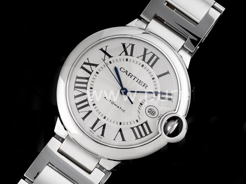 까르띠에 발롱블루 42mm 스테인레스 스틸 화이트 다이얼, 홍콩명품남자시계,CARTIER