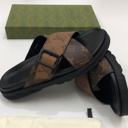 [Louis Vuitton] 루이비통 모노그램 남자 22ss 플랫 슬리퍼 SE423, PMD, 홍콩명품신발,남자,무브타임,구매대행