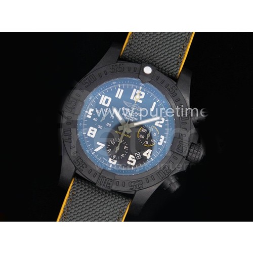 [BREITLING] 브라이틀링 어벤져 허리케인 45mm 크로노그래프 블랙 다이얼, 홍콩명품시계,남자워치,손목시계,나일론스트랩