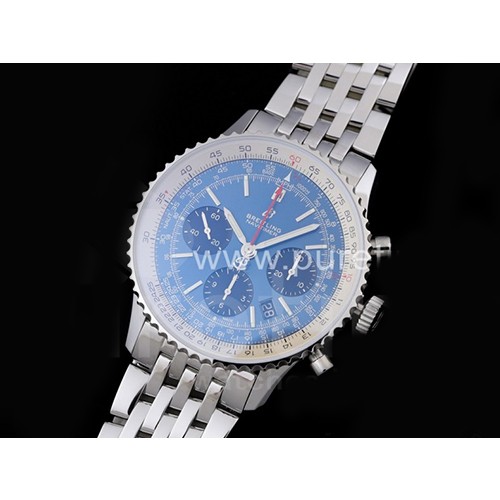 [BREITLING] 브라이틀링 네비타이머 43mm 크로노그래프 블루 다이얼, 홍콩명품시계,남자워치,손목시계,메탈스트랩