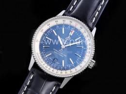 [BREITLING] 브라이틀링 네비타이머 41mm 블루 다이얼, 홍콩명품시계,남자워치,손목시계,가죽스트랩