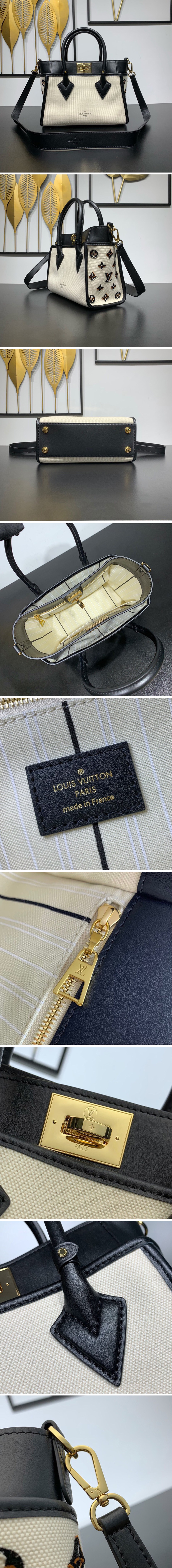 [홍콩명품,LOUIS VUITTON] 루이비통 모노그램 온 마이 사이드 여성용 숄더백 M59905, 25cm, JD, 홍콩명품가방,최신,22SS,여자가방,미러급,레플리카,무브타임,직구쇼핑몰