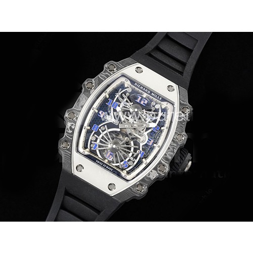 [홍콩명품시계.RICHARD MILLE] 리차드밀레 RM21-01 투어빌론 스켈레톤 다이얼, 블랙라버 스트랩,명품레플리카,무브타임, 남자명품시계,워치,손목시계