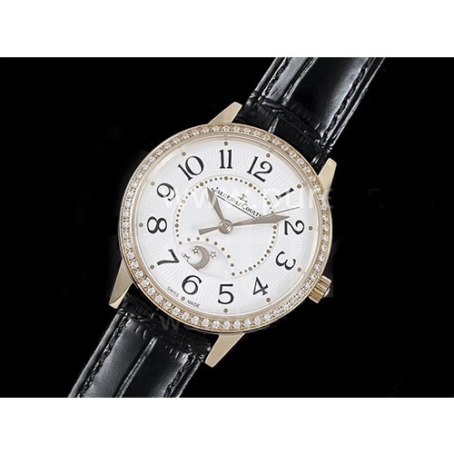 [홍콩명품시계.JAEGER-LECOULTRE] 예거르꿀뜨르 Rendez-Vous 나이트 데이 로즈골드 다이아몬드 베젤 화이트 다이얼, 무브타임,남자명품시계,워치,중년남자,SA,명품시계
