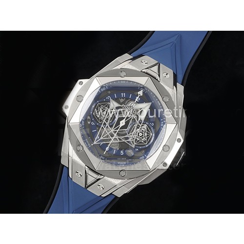 [홍콩명품시계.HUBLOT] 휴블럿 빅뱅 상블러우 II 크로노 블루 다이얼, 무브타임,남자명품시계,워치,중년남자,SA,명품시계