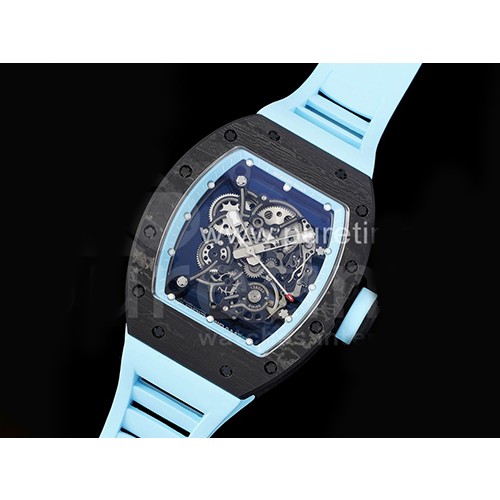 [홍콩명품시계.RICHARD MILLE] 리차드밀레 RM055 블랙 카본 베젤 스켈레톤 다이얼, 롤렉스,남자명품시계,워치,중년남자,SA,명품시계,손목시계