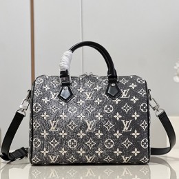 [홍콩명품.LOUIS VUITTON] 루이비통 스피디 반둘리에 25 데님 그레이 모노그램 M21464, BGM605, JD, 홍콩명품가방,손목가방,크로스백,핸드백,구매대행,무브타임