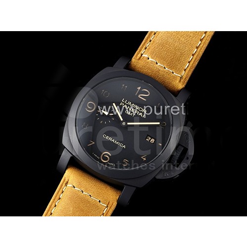 [홍콩명품시계.PANERAI] 파네라이 루미너 팸 441 블랙 세라믹 GMT 블랙 다이얼, 남자명품시계,워치,중년남자,SA,명품시계,손목시계