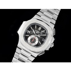 [홍콩명품시계.PATEK PHILIPPE] 파텍필립 노틸러스 5980 크로노그래프 블랙 다이얼, 무브타임,남자명품시계,워치,중년남자,SA,명품시계