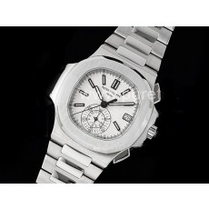 [홍콩명품시계.PATEK PHILIPPE] 파텍필립 노틸러스 5980 크로노그래프 화이트 다이얼, 무브타임,남자명품시계,워치,중년남자,SA,명품시계