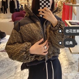 [홍콩명품,FENDI] 펜디 23SS 여성 FF 후드 숏 다운 패딩, BM3603, TBG, 명품쇼핑몰,의류,무브타임사이트,인터넷쇼핑몰,해외직구