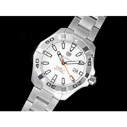 [홍콩명품시계.TAGHEUER] 태그호이어 아쿠아레이서 칼리버 5 44mm 화이트 다이얼, 남자명품시계,워치,중년남자,SA,명품시계,손목시계
