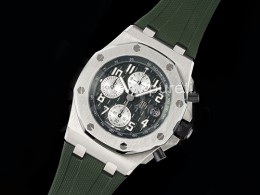 [홍콩명품시계.AUDEMARS PIGUET] 오데마피게 로얄오크 오프쇼어 42mm 크로노 그린 다이얼, 명품시계,워치,해외배송,명품직구,중년남자,SA,명품시계,고무밴드