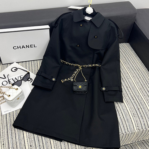 [홍콩명품.CHANEL] 샤넬 23SS 로고 버튼 롱 코트 (블랙), BM4223, TBG, 명품쇼핑몰,의류,무브타임사이트,인터넷쇼핑몰,해외직구로고