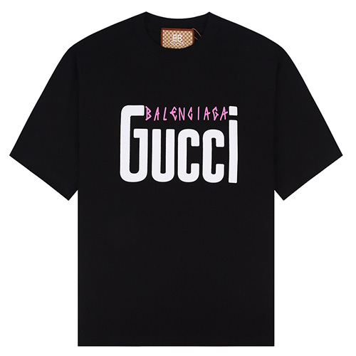 [홍콩명품.Gucci] 구찌 23SS 발렌시아가 콜라보 로고 프린트 반팔 티셔츠 (3컬러), BM4230, ST1, 명품쇼핑몰,의류,무브타임사이트,인터넷쇼핑몰,해외직구로고