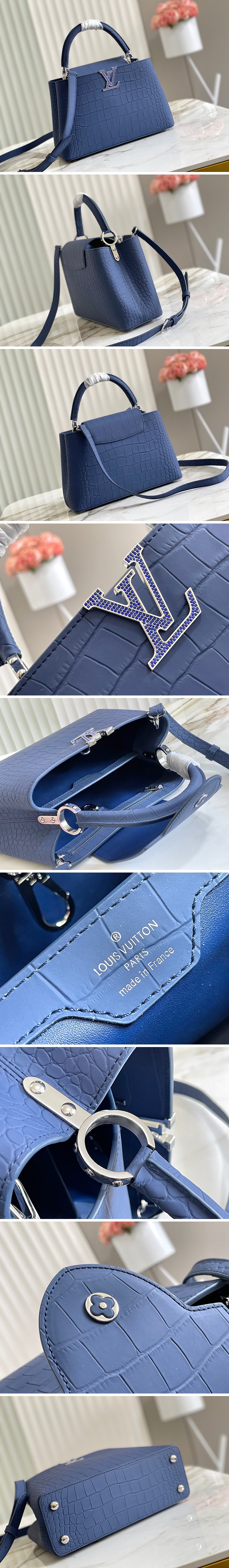 [홍콩명품.LOUIS VUITTON] 루이비통 23SS  토뤼옹 카퓌신MM M48865(블루), BGM1103, JD, 홍콩명품가방,손목가방,크로스백,핸드백,구매대행,무브타임