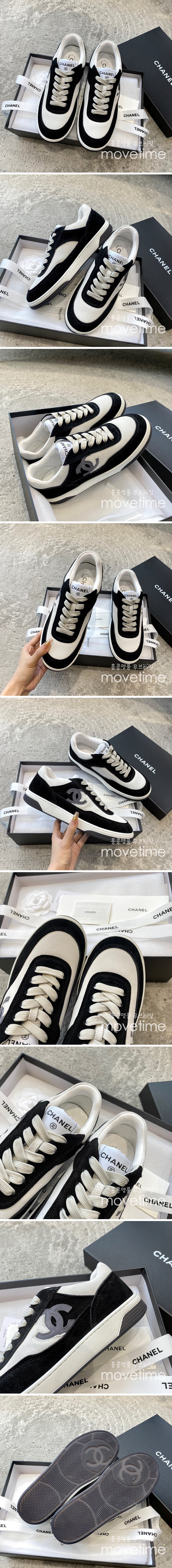 [홍콩명품.CHANEL] 샤넬 23SS 23P 제니 스니커즈 테니스 벨벳 스니커즈 (블랙), SE1305, SMS, 무브타임사이트,인터넷명품쇼핑몰,남자명품,슈즈,신발