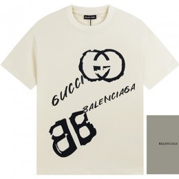 [홍콩명품.Gucci] 구찌 23SS 발렌시아가 콜라보 반팔 티셔츠 (2컬러), BM5294, SUN, 온라인명품쇼핑몰,의류,무브타임사이트,인터넷쇼핑몰,해외직구