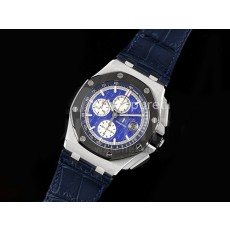 [홍콩명품시계.AUDEMARS PIGUET] 오데마피게 로얄오크 오프쇼어 44mm 블랙 세라믹 베젤 블루 다이얼, 명품레플리카,남자명품시계,워치,중년남자,SA,명품시계,가죽스트랩