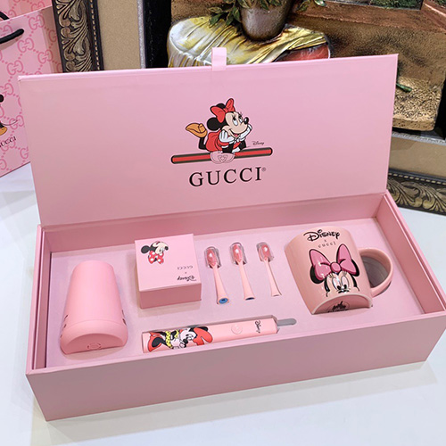 [홍콩명품.Gucci] 구찌 23SS 컵 + 디즈니 전동 칫솔 충전식 전자 칫솔 자동 브러쉬 세트 (2컬러), ET1123, JX, 홍콩명품쇼핑몰,무브타임,악세사리,잡화,생활용품