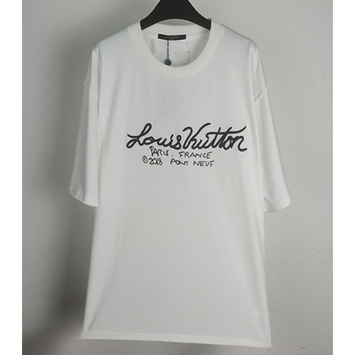 [홍콩명품.LOUIS VUITTON] 루이비통 23SS 로고 자수 반팔 티셔츠 (화이트), BM5399, JU, 온라인명품쇼핑몰,의류,무브타임사이트,인터넷쇼핑몰,해외직구