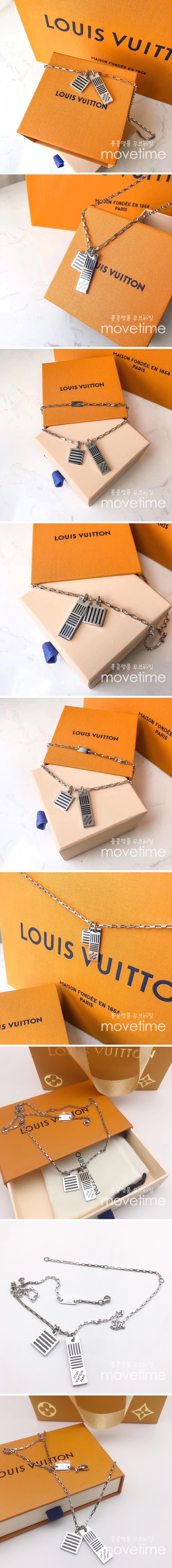 [홍콩명품.LOUIS VUITTON] 루이비통 23SS 다미에 블랙 목걸이, ET1174, AGG, 홍콩명품쇼핑몰,무브타임,악세사리,잡화,생활용품