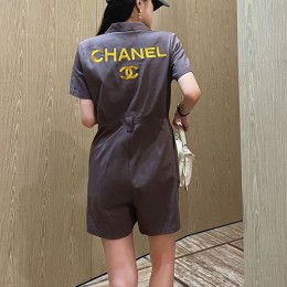 [홍콩명품.CHANEL] 샤넬 23SS 로고 자수 반팔 반바지 점프수트 (2컬러), BM6322, TBG, 홍콩명품쇼핑몰,인터넷명품,온라인명품사이트,여자명품,해외직구