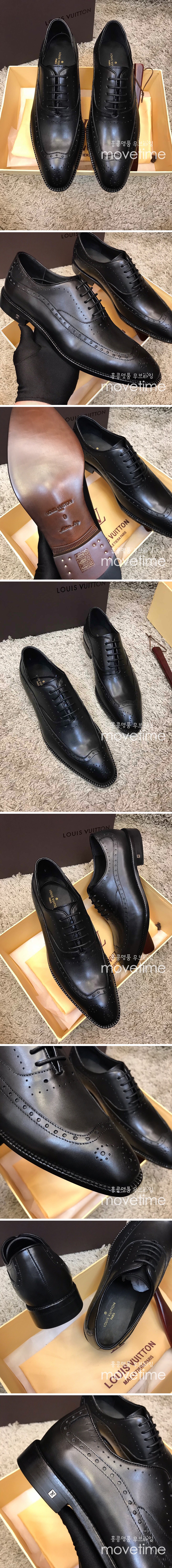 [홍콩명품.LOUIS VUITTON] 루이비통 23SS 가죽 남성 정장 구두 (블랙), SE1596, S1, 무브타임사이트,인터넷명품쇼핑몰,남자명품,슈즈,신발