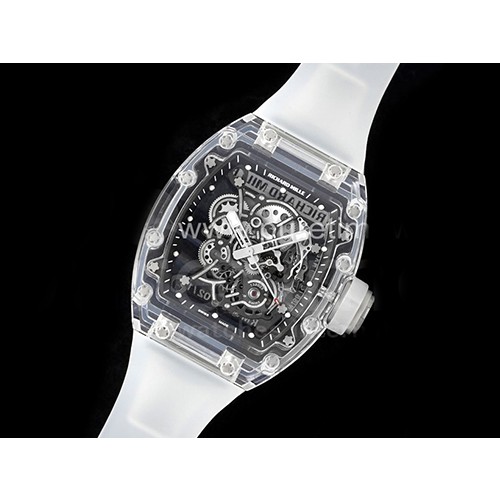 [홍콩명품시계.RICHARD MILLE] 리차드밀레 RM055 투명케이스 스켈레톤 다이얼 고무밴드 스트랩, 명품직구,구매대행,럭셔리,남자명품시계,워치,중년남자