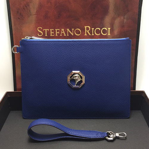 [홍콩명품,STEFANO RICCI] 스테파노리치 23SS 로고 장식 클러치 백 (블루), BGM1701, H5, 홍콩명품가방,명품쇼핑몰,크로스백,핸드백,구매대행,무브타임