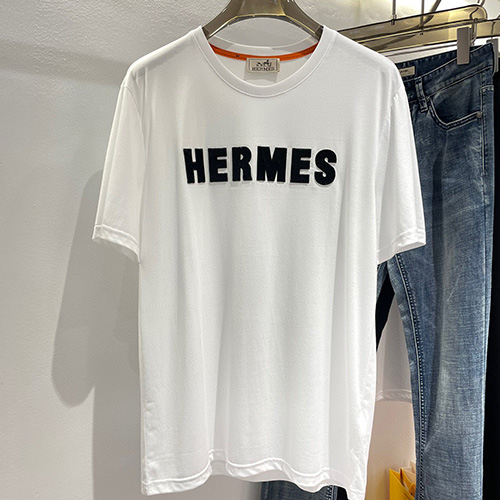 [홍콩명품.Hermes] 에르메스 23SS 로고 코튼 반팔 티셔츠 (2컬러), BM7197, TOP, 온라인명품쇼핑몰,남자명품의류,인터넷쇼핑몰,해외직구