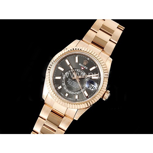 [홍콩명품시계.ROLEX] 로렉스 롤렉스 스카이드웰러 42mm 로즈골드 그레이 다이얼, 무브타임,남자명품시계,워치,남자,SA,명품시계,메탈밴드