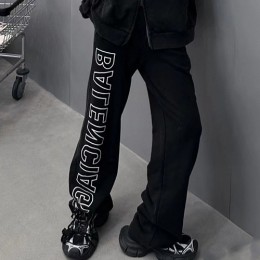 [홍콩명품.BALENCIAGA] 발렌시아가 23SS 로고 코튼 빈티지 팬츠 조거 바지, BM8027, JU, 온라인명품쇼핑몰,남자명품의류,인터넷쇼핑몰,해외직구