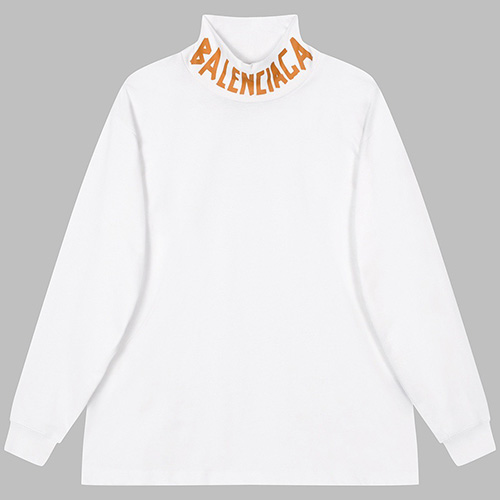 [홍콩명품.BALENCIAGA] 발렌시아가 23SS 로고 하이넥 긴팔 티셔츠 (2컬러), BM8692, TOP, 온라인명품쇼핑몰,남자명품의류,인터넷쇼핑몰,해외직구