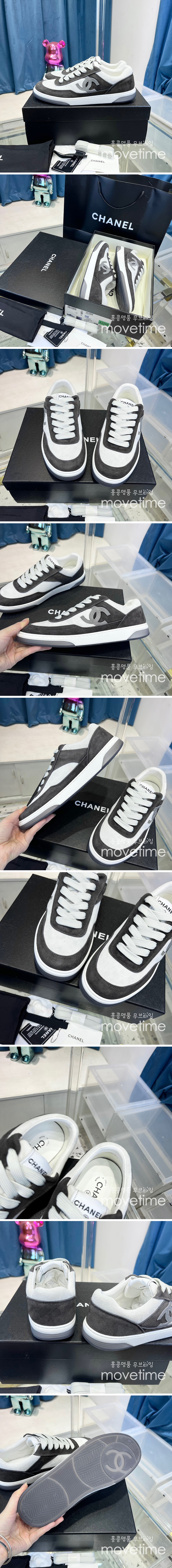 [홍콩명품.CHANEL] 샤넬 23SS 제니 스니커즈 테니스 벨벳 스니커즈 (블랙), SE2095, ALW, 무브타임사이트,인터넷명품쇼핑몰,남자명품,슈즈,신발