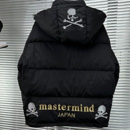 [홍콩명품.MASTERMIND] 마스터마인드 23SS 스컬로고 탈부착 후드 다운 패딩 자켓 (블랙), BM9745, JS, 온라인명품쇼핑몰,남자명품의류,인터넷쇼핑몰,해외직구