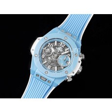 [홍콩명품시계.HUBLOT] 휴블럿 빅뱅 유니코 스카이 블루 세라믹 베젤 스켈레톤 다이얼