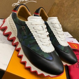 [홍콩명품.Christian Louboutin] 크리스챤루부탱 23SS 로고 남녀공용 가죽 스니커즈 (카모플라쥬), SE2309, S1, 홍콩명품쇼핑몰,무브타임,악세사리,잡화,생활용품