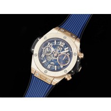 [홍콩명품시계.HUBLOT] 휴블럿 빅뱅 유니코 로즈골드 42mm 크로노 블루 스켈레톤 다이얼